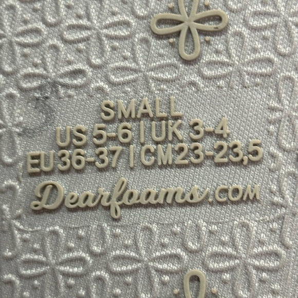 Dearfoams Flip Flop Plush Furry Lined Memory Foam House Shoe Slipper Small 5-6 - Picture 5 of 10